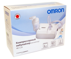 Удобный и недорогой ингалятор OMRON NE-C24 компрессорного типа