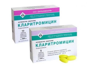 Кларитромицин в таблетках