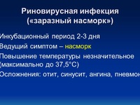 Риновирусная инфекция у детей и взрослых