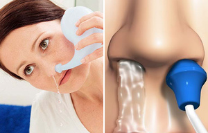 Каки раствором промывать нос